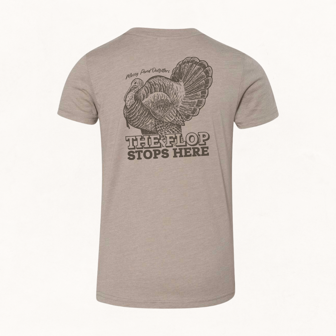 Youth The Flop Stops Here - MPO Turkey Hunt T-Shirt