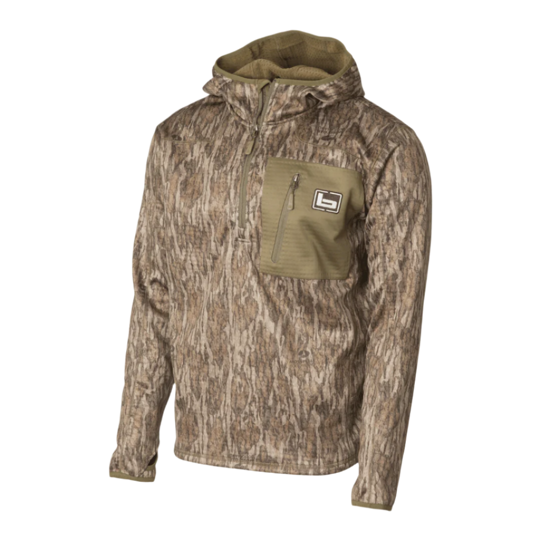 Hooded Camo Fleece Pullover